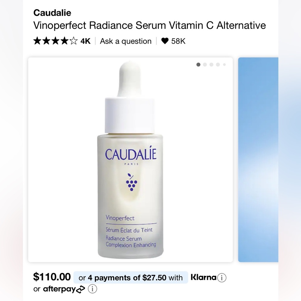 Caudalie Vinoperfect Radiance Serum